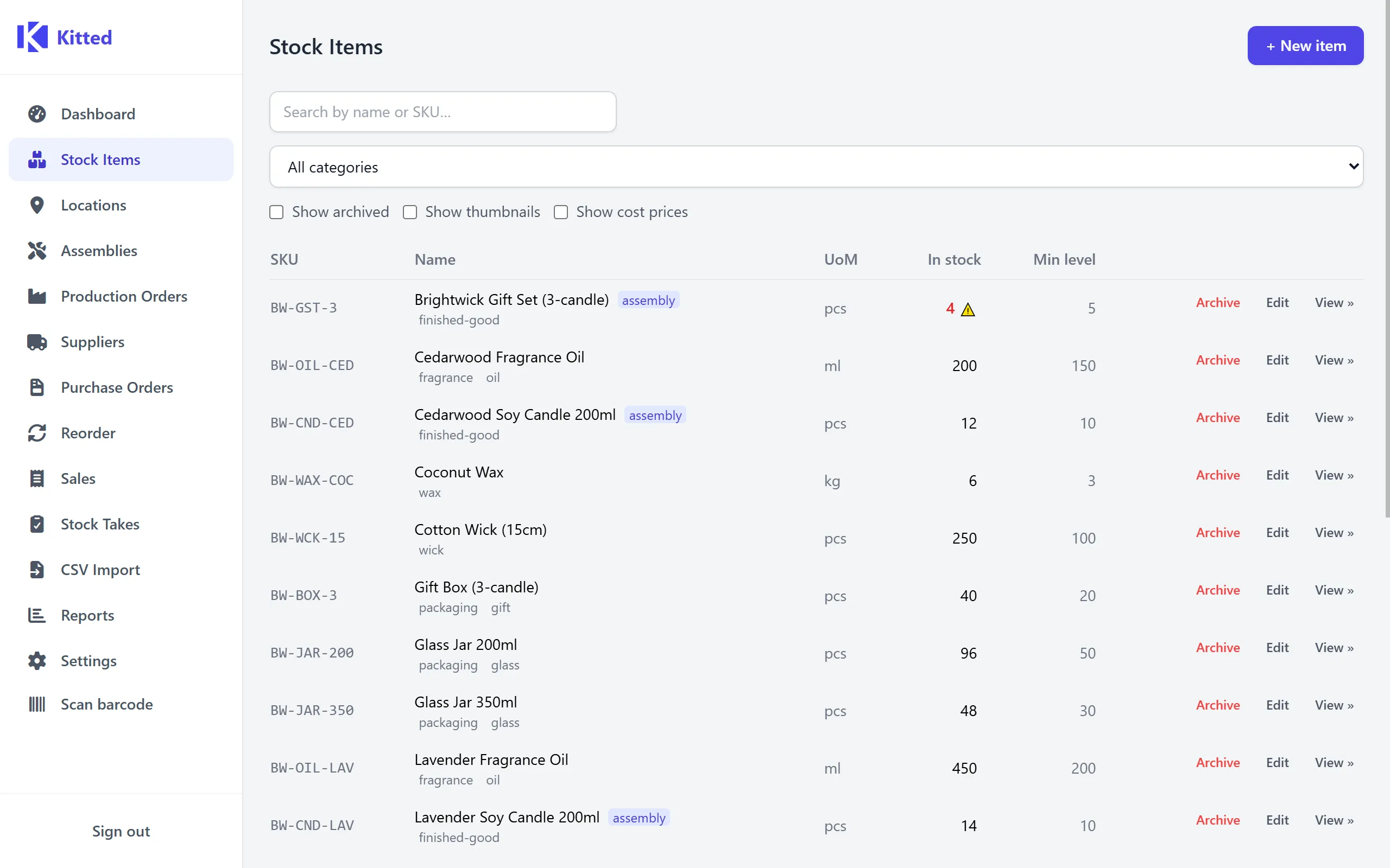 Stock Management